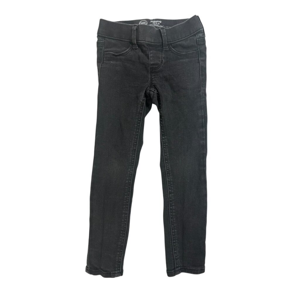 Wonder Nation Girls Jeggings | Size XS (4–5) | Black Denim Stretch Pants